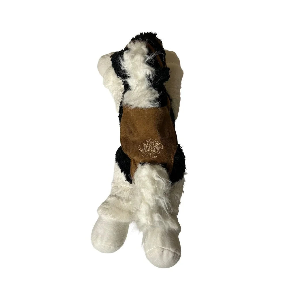 VTG Applause Honey Horse Plush Black White Spotted Pinto Saddle Bridle 68347 Toy